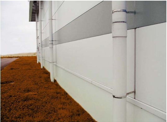 石綿含有押出成形セメント板の外壁